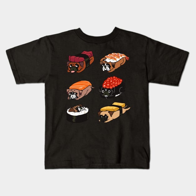 Sushi Boxers Kids T-Shirt by huebucket